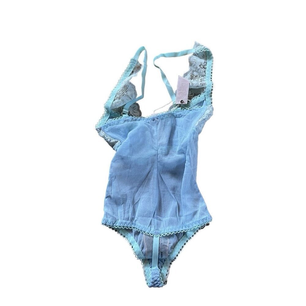 WE ARE HAH U UP free people Bodysuit Bundle Blue Brown - XS - NWT - Picture 8 of 12